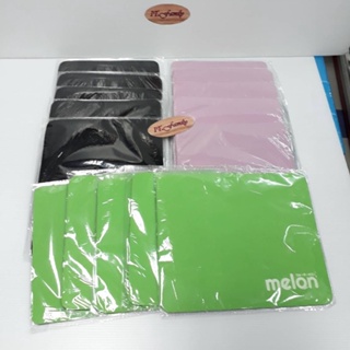 แผ่นรองเมาส์ ผ้า สีชมพู สีดำ สีเขียว 15 แผ่น Melon (ออกใบกำกับภาษีได้)