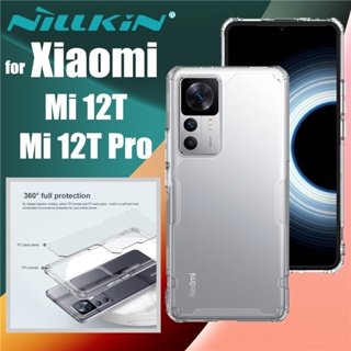 NILLKIN เคส Xiaomi Mi 12T Mi12T Pro รุ่น Dual Layer PC Clear Back Cover &amp; Soft TPU Frame Hybrid Heavy Duty Drop Protection