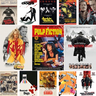 โปสเตอร์กระดาษคราฟท์ ลาย Kill Bill Pulp Fiction Tarantino สไตล์วินเทจ สําหรับตกแต่งบ้าน ห้องนั่งเล่น
