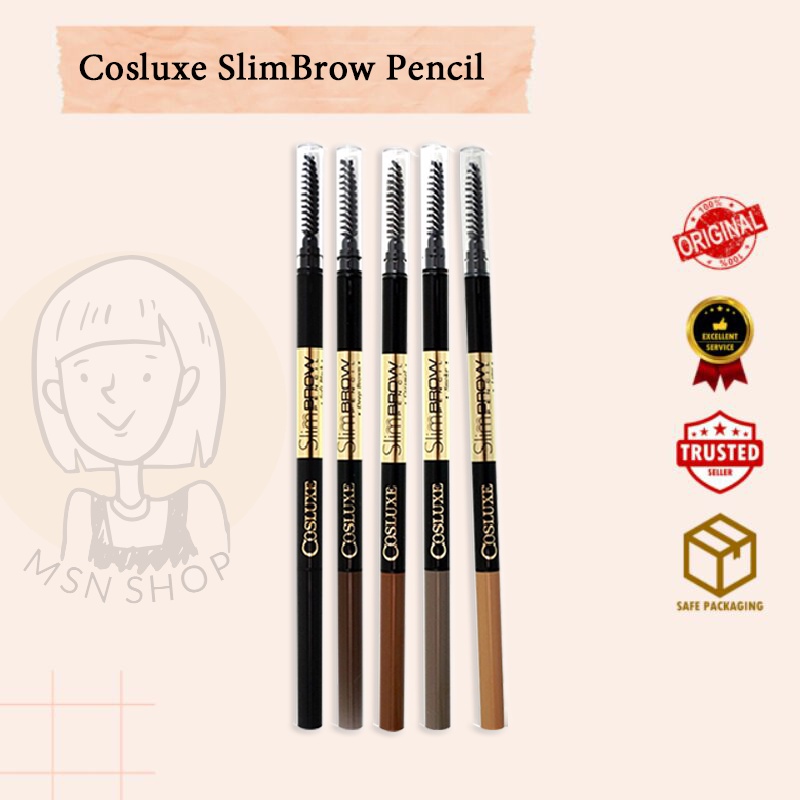ภาพหน้าปกสินค้าCosluxe SlimBrow Pencil ดินสอเขียนคิ้ว คอสลุค ดินสอเขียนคิ้ว x 1 ชิ้น จากร้าน msn.shop บน Shopee