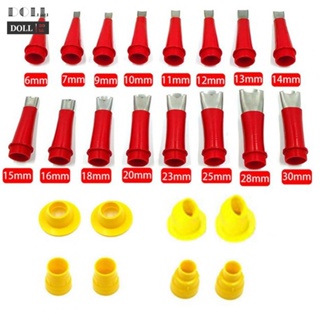 【DOLLDOLL】Caulk Nozzle Tool 16 Sizes Plastic Stainless Steel Bases Beauty Sewing Tool