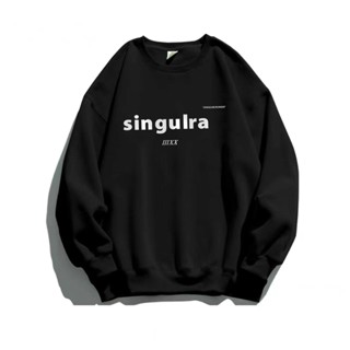 ใหม่ เสื้อกันหนาว คอกลม มีฮู้ด ทรงหลวม แฟชั่นฤดูใบไม้ร่วง