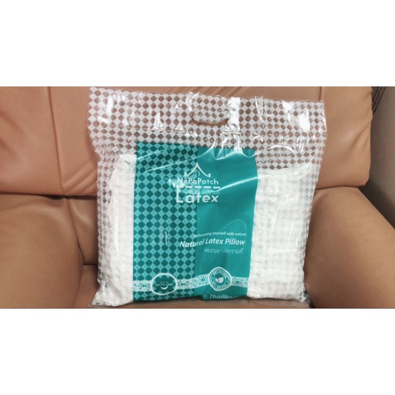 หมอนยางพาราแท้ Napapatch Latex พร้อมปลอกซับใน | Shopee Thailand