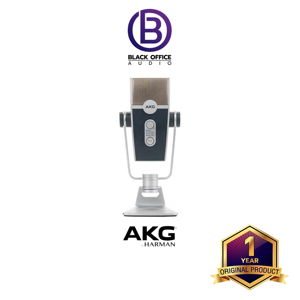 akg-lyra-ไมค์-usb-ไมค์อัดเสียง-บันทึกเสียง-โฮมสตูดิโอ-usb-microphone-blackofficeaudio