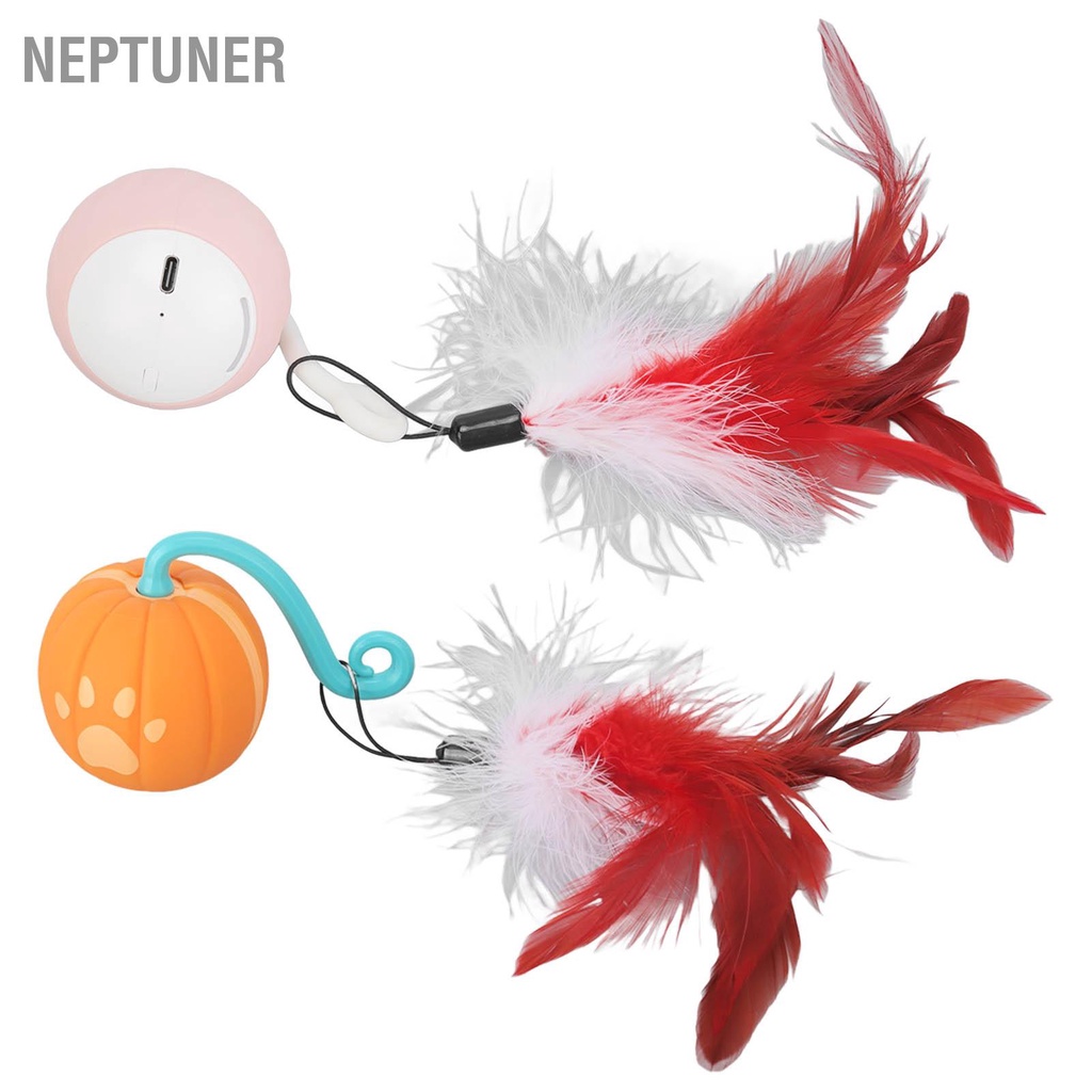 neptuner-ลูกบอลไฟฟ้าอัจฉริยะ-มีไฟ-led-2-ความเร็ว-ของเล่นสําหรับแมว