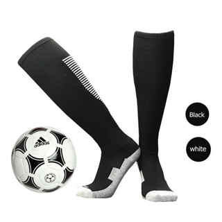 ผู้ชายถุงเท้ากีฬากลางแจ้งบาสเกตบอลฟุตบอลยาวถุงเท้ากีฬาสำหรับวิ่งกีฬา Men Football Socks Anti-Slip Soccer CM2B