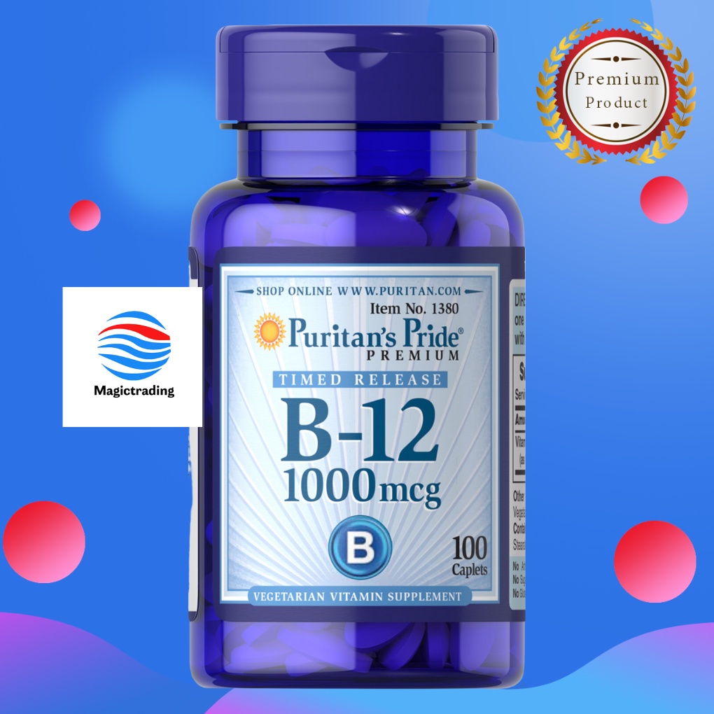 Puritan's Pride Vitamin B-12 1000 Mcg Timed Release 1000 Mcg / 100 ...