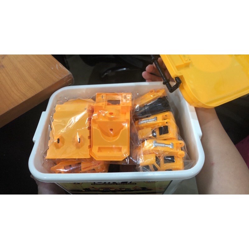 รถของเล่น-diy-ของเล่น-รถบรรทุกเด็ก-6in1-พร้อมกล่องบรรจุในตัว