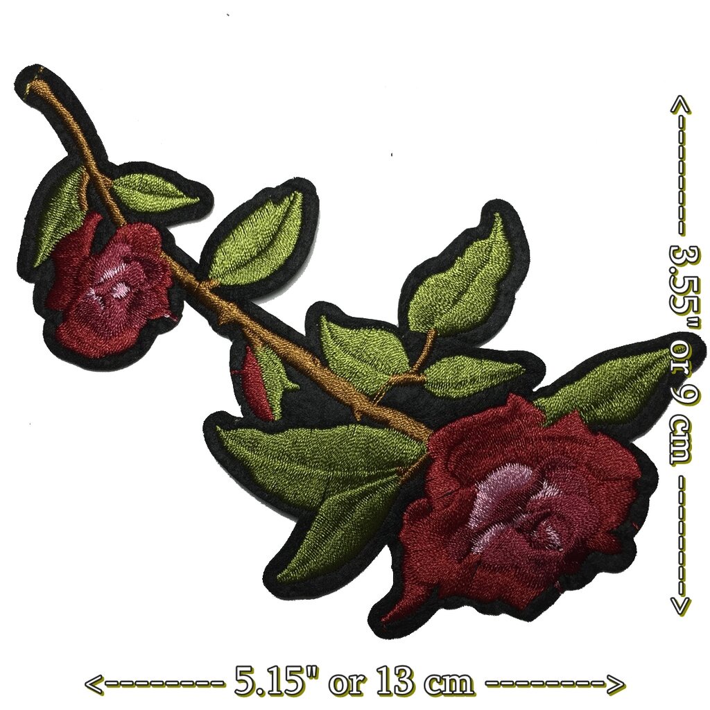 ดอกไม้-ช่อดอกไม้-ตัวรีดติดเสื้อ-อาร์มรีด-อาร์มปัก-ตกแต่งเสื้อผ้า-หมวก-กระเป๋า-แจ๊คเก็ตยีนส์-flower-nature-embroidere