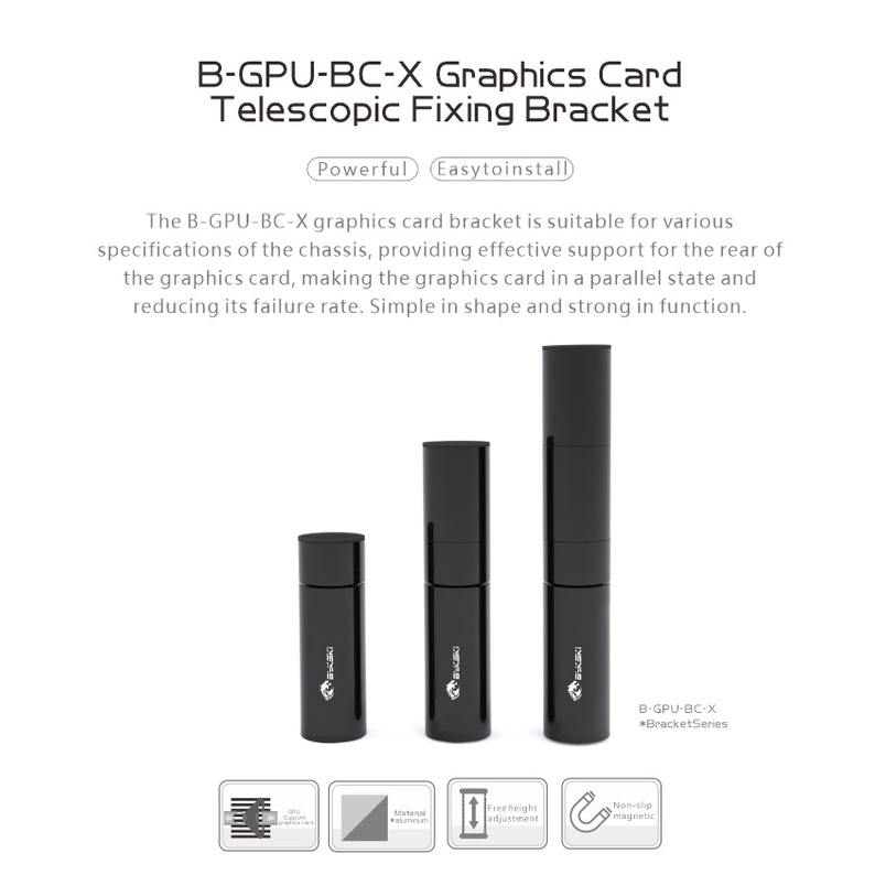 bykski-อุปกรณ์ขาตั้งอะลูมิเนียม-gpu-รองรับการ์ดจอ-สามารถปรับได้