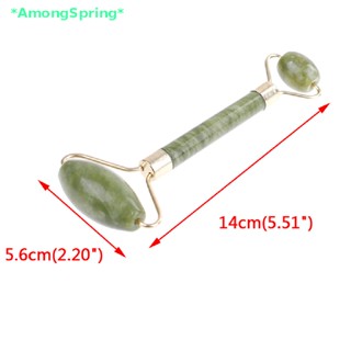 Amongspring&gt; ลูกกลิ้งหินหยก ต่อต้านริ้วรอย สําหรับนวดหน้า ร่างกาย สปา 1 ชิ้น
 ใหม่