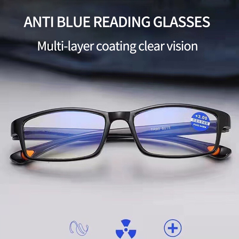 ภาพหน้าปกสินค้าแว่นตาอ่านหนังสือ TR90 HD เรซิน เบาพิเศษ สําหรับผู้ชาย PTQ จากร้าน believestore.th บน Shopee