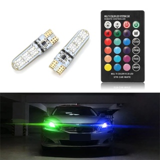 【พร้อมส่ง】หลอดไฟ Led T10 W5W RGB คุณภาพสูง สําหรับ BMW E46 E39 E90 E60 E36 F30 F10 E34 X5 E53 E30 F20 E87 E93 M3 M4 M5 2 ชิ้น