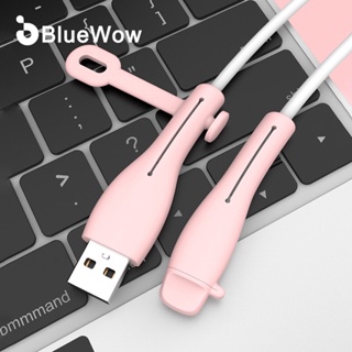 BlueWow ตัวถนอมสายชาร์จ USB ซิลิโคนนิ่ม สําหรับ i--Phone