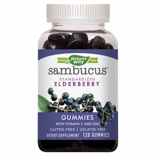 ภาพหน้าปกสินค้าExp:12/24 Nature\'s Way Sambucus Elderberry with Vitamin C and Zinc, 120 Gummies แบร์นนี้ดีที่สุด ที่เกี่ยวข้อง