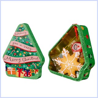 Christmas Gift Tin Box House Shape Holiday Bakery Pastry Candy Tinplate Box Christmas Cookie Tin Boxes Food cingth