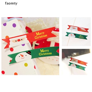 [faomty] สติกเกอร์ฉลาก ลายซานต้าคลอส สุขสันต์วันคริสต์มาส สําหรับตกแต่งสมุดภาพ 36 ชิ้น