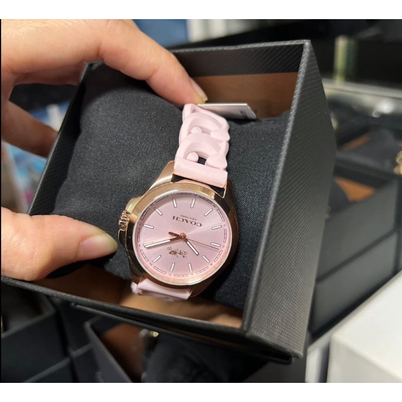 💚แท้💯 พร้อมส่ง💚นาฬิกา พร้อมส่ง COACH WOMEN'S MADDY RUBBER STRAP