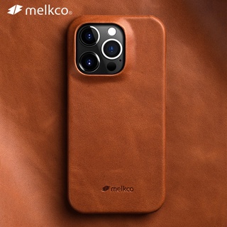 Melkco เคสโทรศัพท์มือถือหนังวัว สไตล์เรโทร หรูหรา สําหรับ iPhone 14 Pro Max 14 Plus
