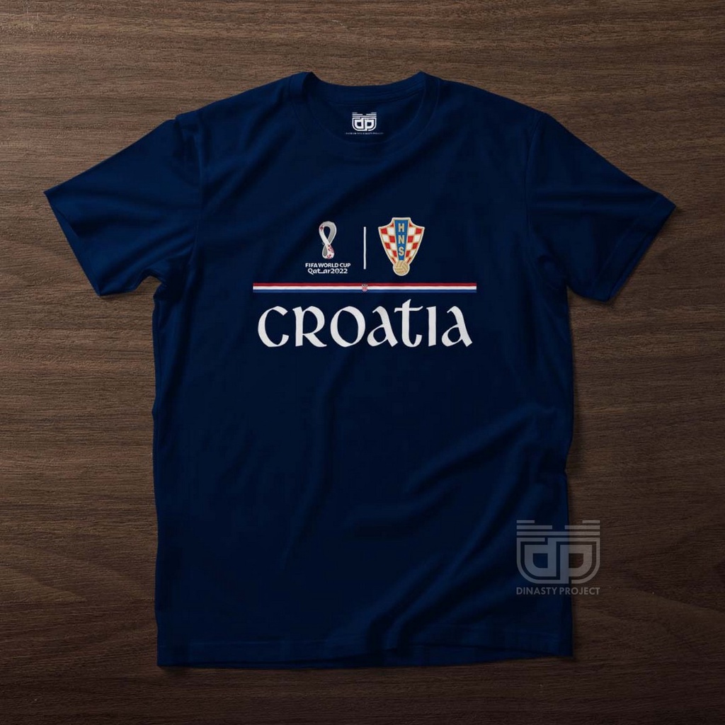 เสื้อยืด-ผ้าฝ้าย-พรีเมี่ยม-ลาย-croasia-world-cup