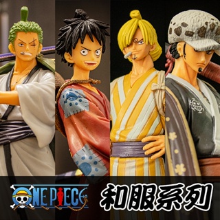 POP TOYS โมเดลวันพีช อะนิเมะของเล่นฟิกเกอร์ Anime อุปกรณ์ต่อพ่วงของสะสม Kimono Roronoa Zoro