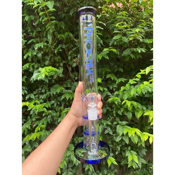 phoenix-star-straight-bong-บ้อง-with-2-honeycomb-percs-43-cm-17-inches
