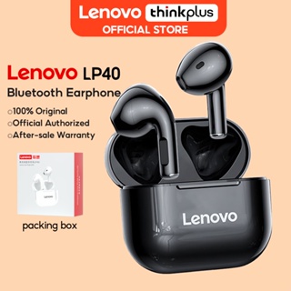 Lenovo LP40 ชุดหูฟังบลูทูธไร้สาย พร้อมไมโครโฟน เสียงเบส เหมาะกับการเล่นกีฬา