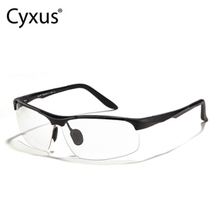 Cyxus แว่นตาเล่นเกม UV400 กันลม กันฝุ่น สีฟ้า สําหรับผู้ชาย และผู้หญิง เหมาะกับการขี่จักรยาน เล่นกีฬากลางแจ้ง 8011T01
