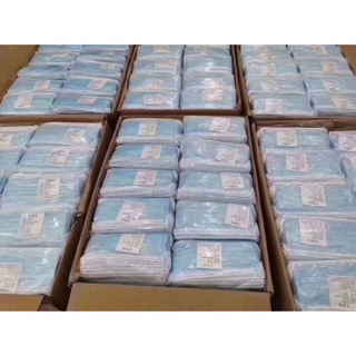 Binyue หน้ากากอนามัย 1 กล่อง 50ชิ้น หนา3ชั้น พร้อมส่งในไทย  H102  import surgical face mask