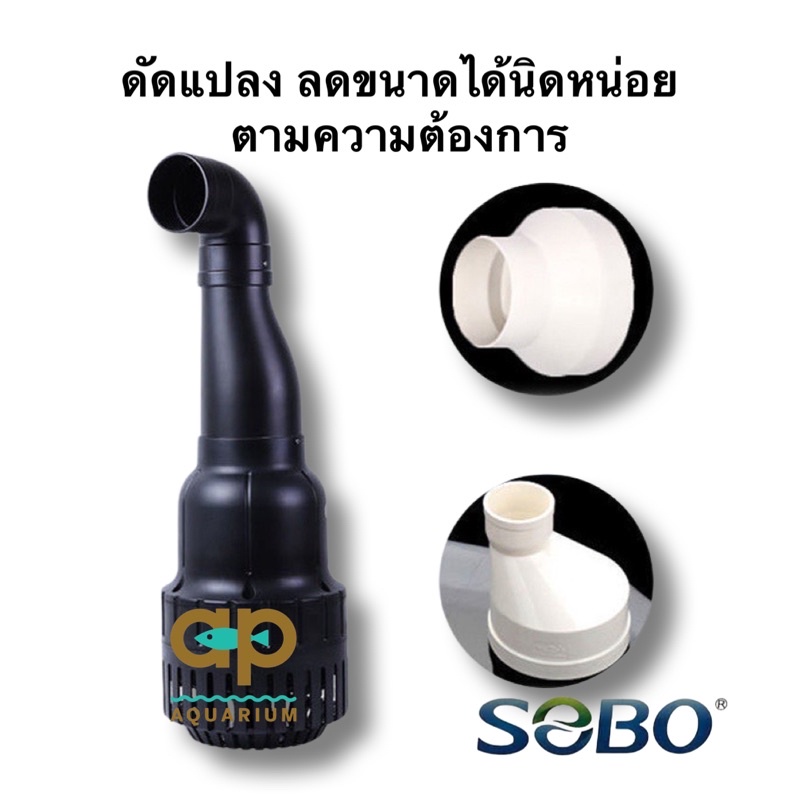 ปั๊มน้ำประหยัดไฟ-รุ่นคอยาว-sobo-wp-26000dp-กินไฟ-75w