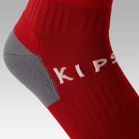 kipsta-ของแท้-ถุงเท้าฟุตบอลสำหรับเด็กรุ่น-f500-สีดำลายทาง