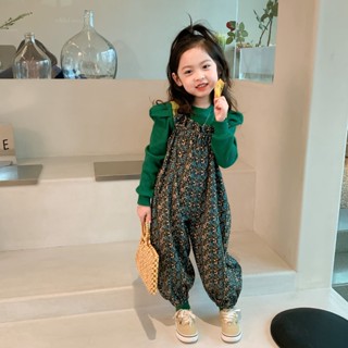 [Babycat] พร้อมส่ง ขายดี ชุดเสื้อสูท ลายดอกไม้ ทรงหลวม สไตล์เกาหลี ญี่ปุ่น แฟชั่นฤดูใบไม้ผลิ สําหรับเด็กผู้หญิง