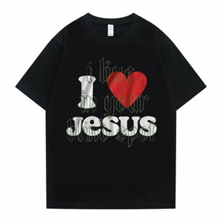 เสื้อผ้าแฟชั่น เสื้อยืด ฉันรักเพลย์บอย Carti พิมพ์ Tshirt ฉันรักพระเยซูเสื้อยืดผู้ชายผู้หญิงฮิปฮอปทีแขนสั้นผู้ชายเสื้อสี