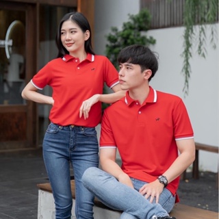 เสื้อโปโลบลูตัส Bulltus Brand สีแดง รุ่นปกมินิ เก็บเงินปลายทางได้