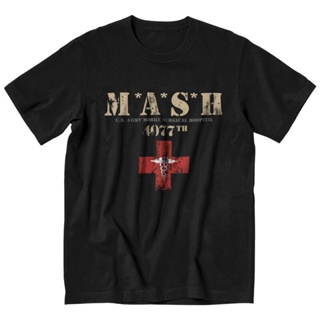 เสื้อคนอ้วนผญ เย็น Mash โลโก้ทุกข์เสื้อยืดผู้ชายแขนสั้นเสื้อยืดฤดูร้อนทีท็อปส์ซูผ้าฝ้ายนุ่มสินค้า Tshirt ขนาดใหญ่