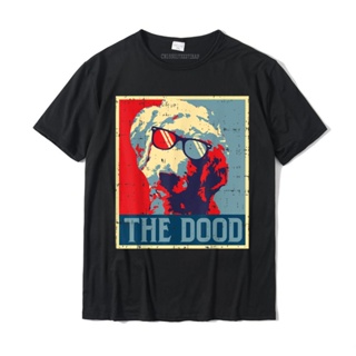 เสื้อยีด En Dood Obama umut komik köpek Goldendoodle erkekler kadınlar hediye tişört üst T-Shirt erkekler için baskılı ü