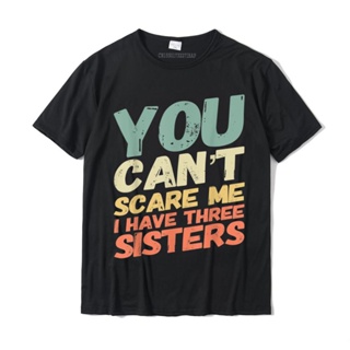เสื้อยืดคอกลม Yapamazsınız korkutmak Me var üç kız kardeş komik Brother T-Shirt erkek aile özelleştirilmiş Tops T gömlek