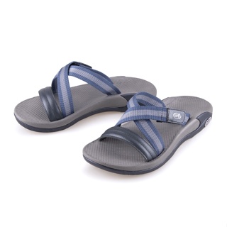 Dortmuend CC212 015-044 Navy Blue-Metallic "The Orthotic Sandals" รองเท้าสุขภาพ บรรเทาอาการเจ็บจากฝ่าเท้าแบน เท้าผิดรูป ฝีกยืนได้ตรง