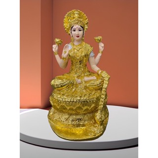 พระเเม่ลักษมี กว้าง9นิ้ว สูง16นิ้ว ปิดทองเค ร่ำรวยเงินทอง สมหวังความรัก