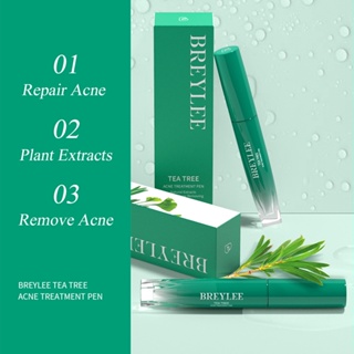 【ซื้อ 1 แถม 1】BREYLEE Tea Tree Acne Treatment Pen ปากการักษาสิว กําจัดสิวเสี้ยน ทําความสะอาดรูขุมขน ดูแลผิวหน้า 5 กรัม
