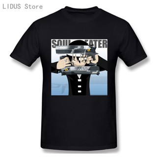 เสื้อแฟชั่นผญ2022 อื่นๆ แฟชั่นกราฟิกเสื้อยืดการ์ตูนอะนิเมะ Soul Eater คลาสสิก (5) แขนสั้นลําลองผู้ชายโอคอผ้าฝ้าย 100% เส