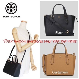 💕Tory burch emerson mini top zip tote Collection