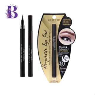 (1ชิ้น) LIFEFORD Hi-precise Eye Pen #สีBlackดำ ไลฟ์ฟอร์ด ไฮ-พรีไซน์ อาย เพ็น