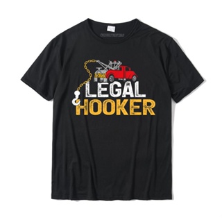 เสื้อยืดเข้ารูป Çekici operatörü komik yasal fahişe çekici kamyon sürücü T-Shirt Hip Hop serin üst T-Shirt pamuk erkekle