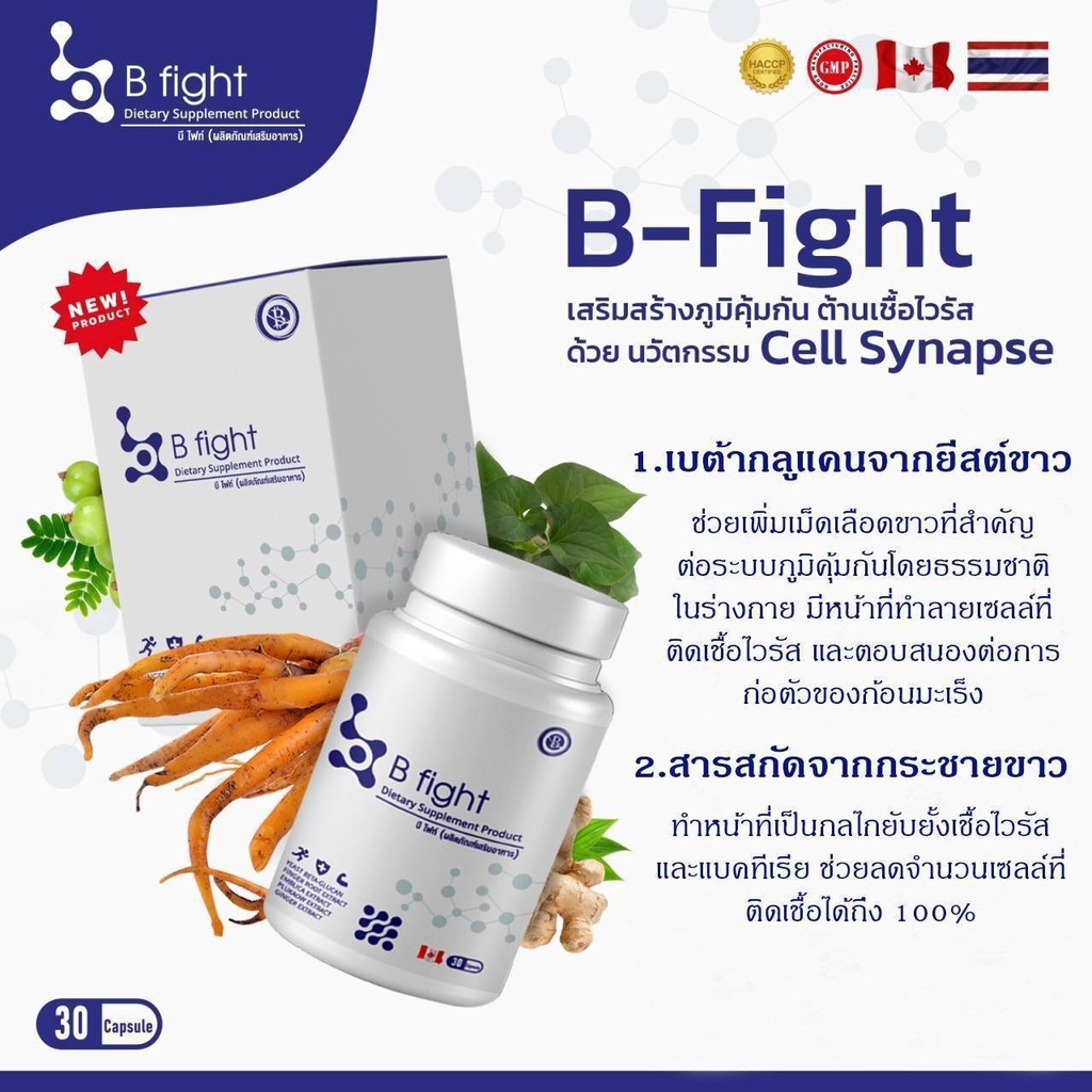 b-fight-บีไฟท์-ผลิตภัณฑ์เสริมอาหาร-ช่วยเสริมสร้างภูมิคุ้มกัน-และต้านเชื้อไวรัส