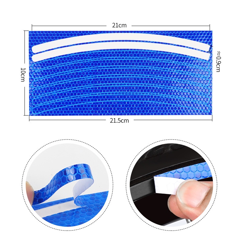 สติกเกอร์สะท้อนแสง-เพื่อความปลอดภัย-สําหรับติดซี่ล้อรถจักรยาน