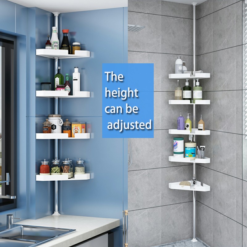 Bathroom 4/5 Level Corner Valet Rack Toilet Shelf Storage Holder ...