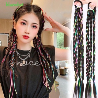 BLUEVELVET Wig Twist Braiding Women Elastic Hair Band Hair Extension Styling Accessories Colored Rope Ponytail Boxing Braiding Hair Wig Hair Rope