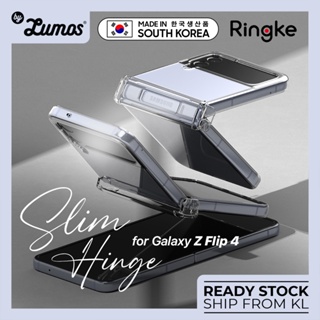 Ringke เคสโทรศัพท์มือถือ แบบใส บางพิเศษ สีดํา สําหรับ Samsung Galaxy Z Flip 4