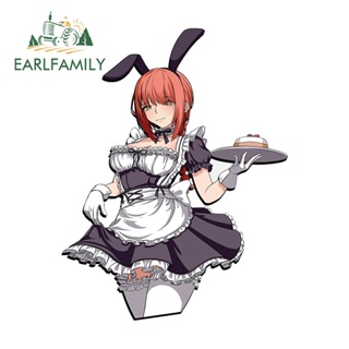 Earlfamily สติกเกอร์ ลาย Makima Chainsaw Man Maid Suit น่ารัก 13 ซม. x 10 ซม. สําหรับตกแต่งรถยนต์